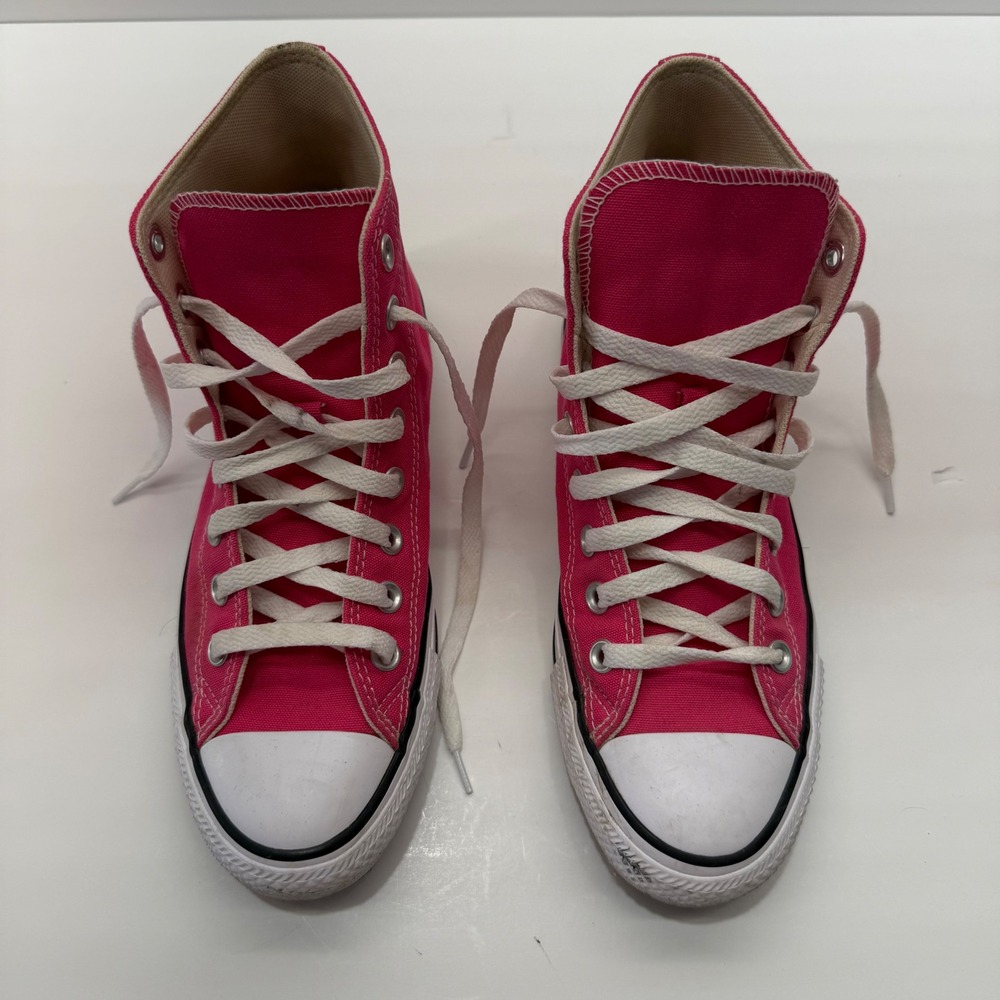 Converse Chuck Taylor All Star High Top Pink Canvas Sneakers Womens 8.5 A08136F